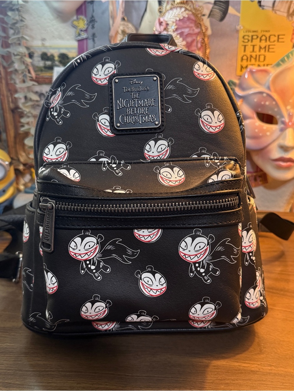 Loungefly The Nightmare Before Christmas Black Scary Teddy Mini Backpack